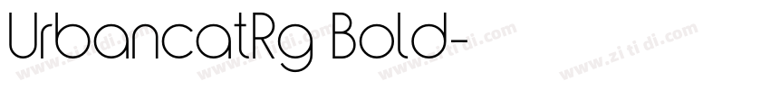 UrbancatRg Bold字体转换